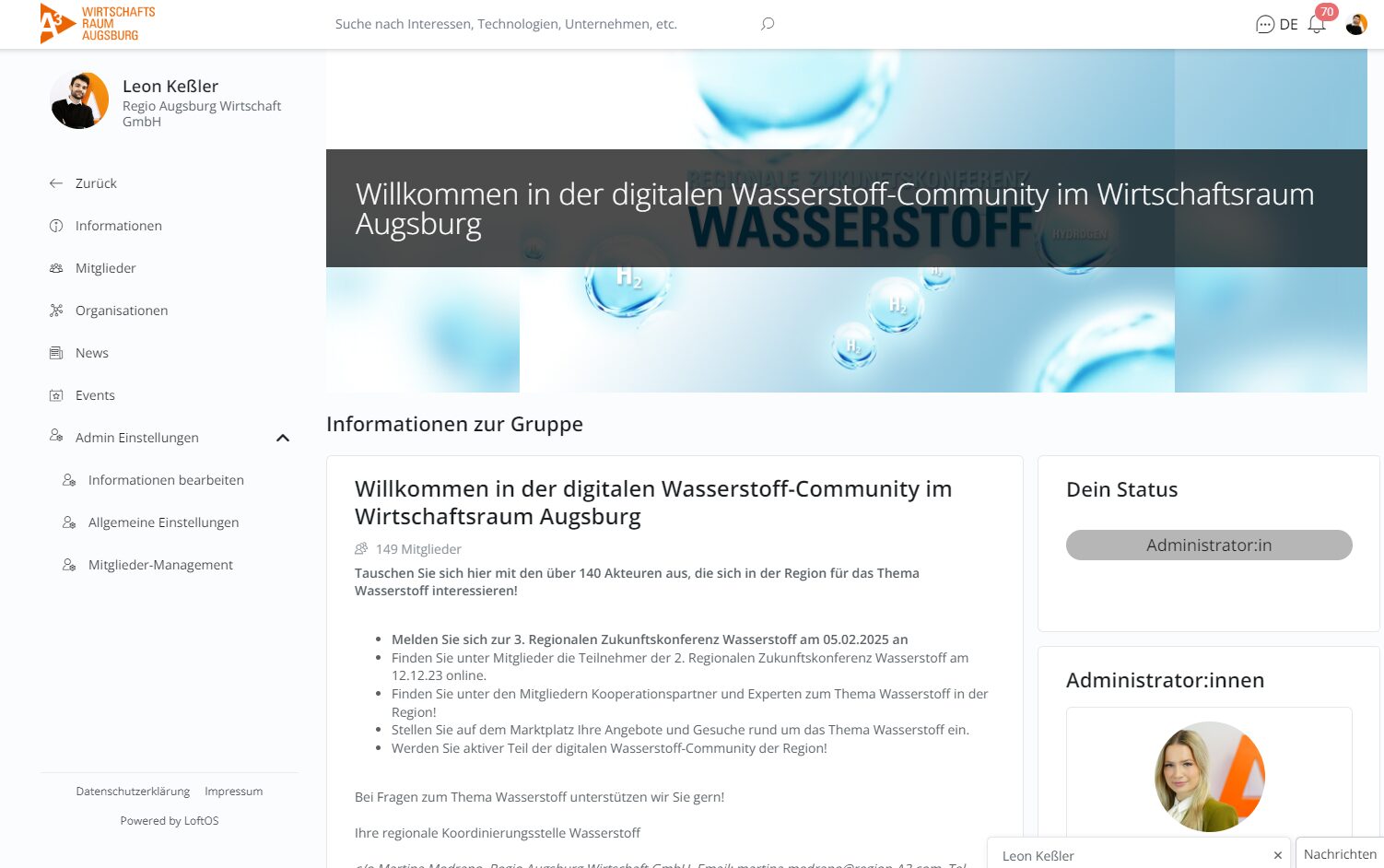 Digitale Wasserstoff-Community